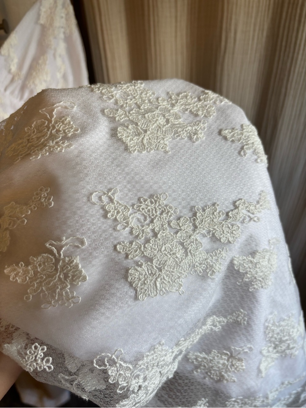 New Storia Lace Handkerchief Hem Midi Dress- Large - Picture 5 of 13